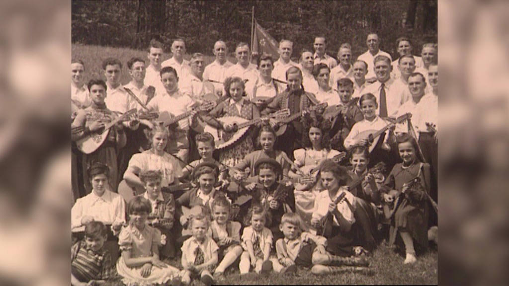 Foto: Historisches Bild des Saarländischen Mandolinenorchesters