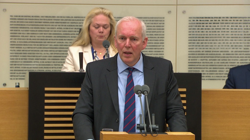 Jakob von Weizsäcker spricht im saarländischen Landtag