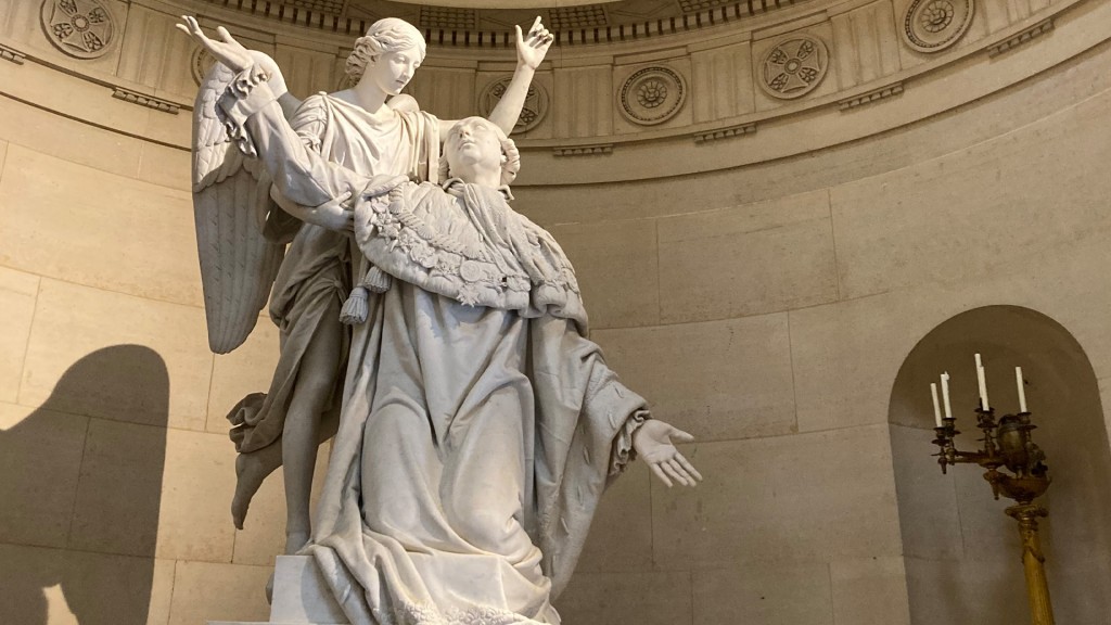 Ludwig XVI in Büßerposition in der Pariser Sühnekapelle