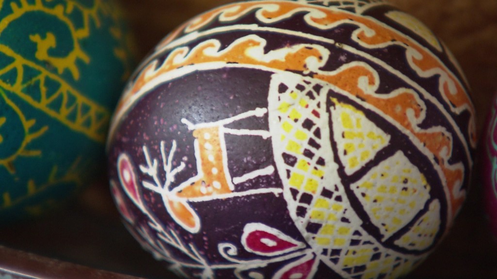 Foto: Bemaltes Ei zu Ostern