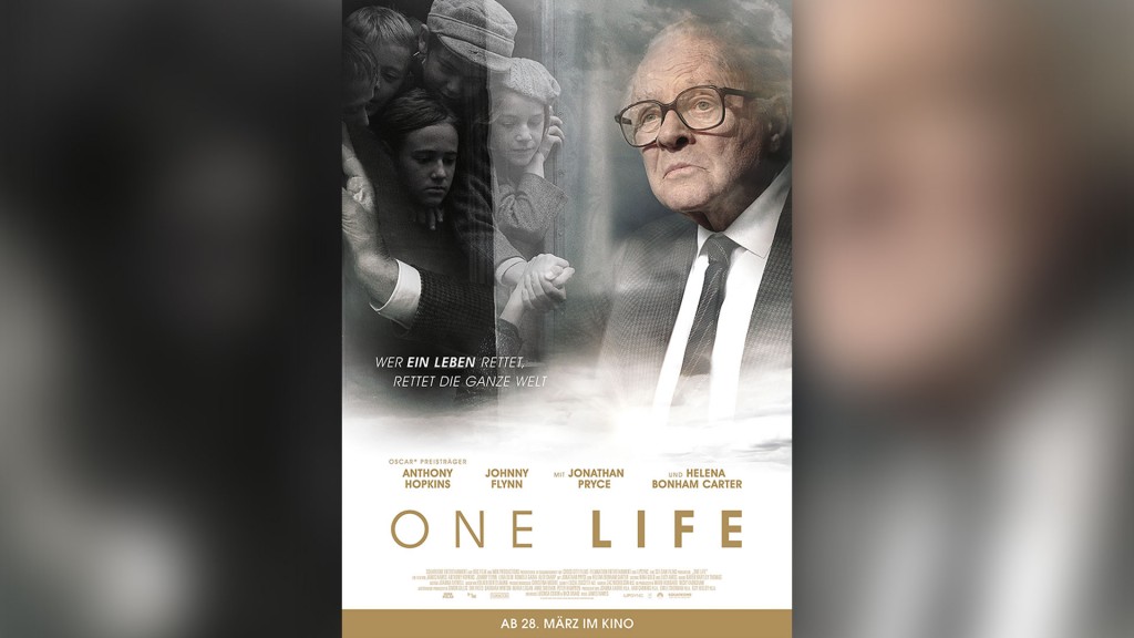 Plakat zum Kinofilm „One Life“ mit Anthony Hopkins